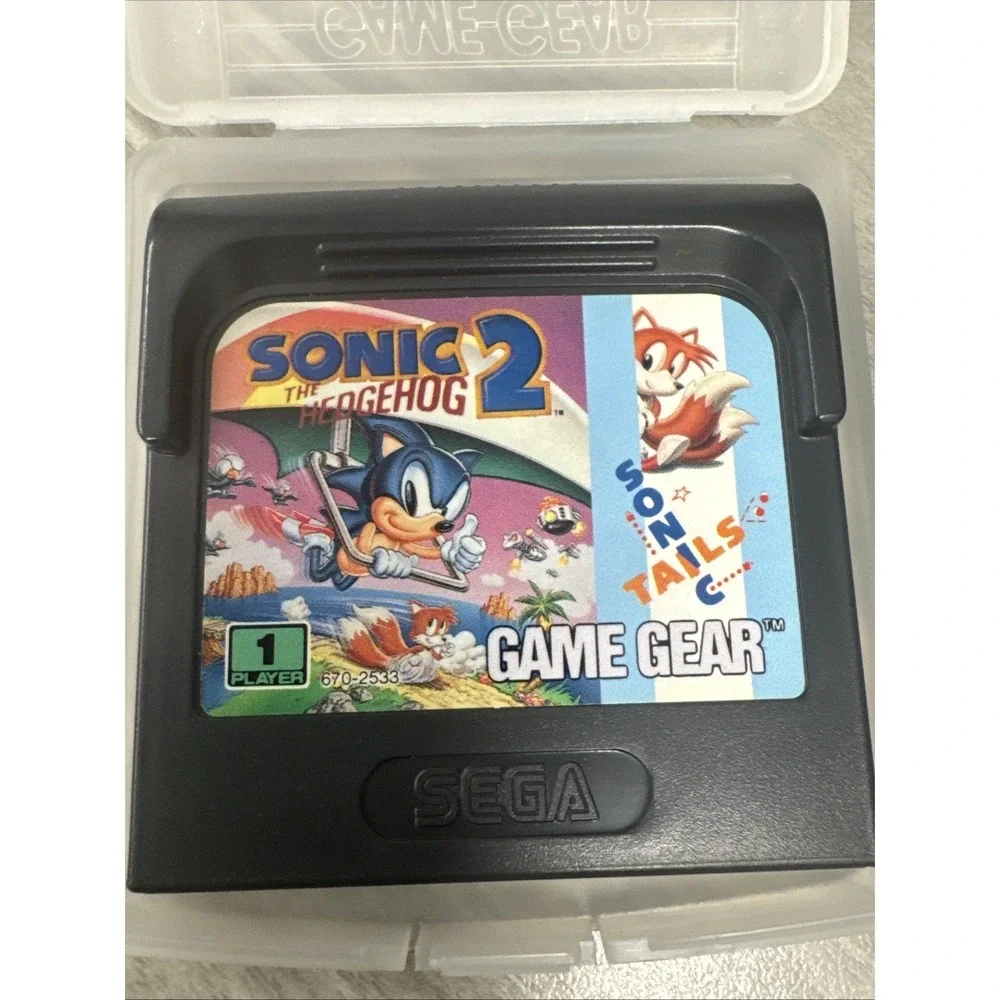 SEGA Sonic the Hedgehog 2 Platformer Sega Game Gear 1 Player with Case Untested